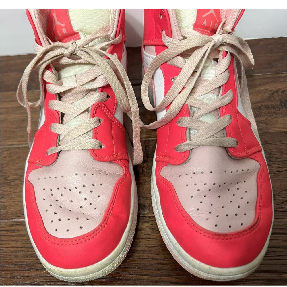 Nike Air Jordan‎ 1 Mid Fierce Pink size 7 Barbie Sneakers shoes - Picture 5 of 15
